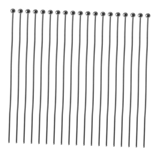 Anneome 100 Stück Metall Kugelkopfnadeln Weißgold DIY Perlnadeln zum Auffädeln Schmuckherstellung für Ohrringe Armbänder Halsketten Basteln Anneome 100 Stück Metall Kugelkopfnadeln Weißgold DIY Perlnadeln zum Auffädeln Schmuckherstellung für Ohrringe Armbänder Halsketten Basteln von Anneome