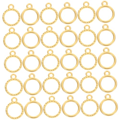 Anneome 100 Stück Mini Metallrundrahmen Anhänger für Epoxidharz Schmuckherstellung Offene Fassung aus Zinklegierung Uv Harz Kompatibel Hohl für DIY Armbänder und Halsketten Anneome 100 Stück Mini Metallrundrahmen Anhänger für Epoxidharz Schmuckherstellung Offene Fassung aus Zinklegierung Uv Harz Kompatibel Hohl für DIY Armbänder und Halsketten von Anneome