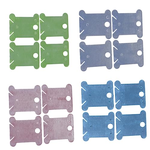 Anneome 100 Stück Nähgarn Winderplatte für Stickerei Bobbin Halter und Kreuzstich Nähzubehör Zufälligen Farben Zufällige Farbe von Anneome