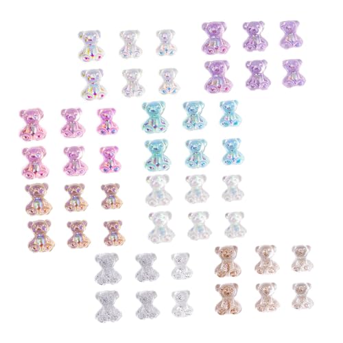 Anneome 100 Stück Nagelkunst Dekorationen Bunte Kleine Bären Nail Charms Maniküre Zubehör für DIY Nail Art Designs Gesundes Material Modisch und Attraktiv für Zuhause und Geschenke Anneome 100 Stück Nagelkunst Dekorationen Bunte Kleine Bären Nail Charms Maniküre Zubehör für DIY Nail Art Designs Gesundes Material Modisch und Attraktiv für Zuhause und Geschenke von Anneome