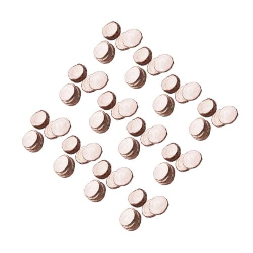 Anneome 100 Stück Runde Holzscheiben Naturkiefer für Diy Bastelprojekte Unbehandelte Holzscheiben Geeignet für Dekoration Malerei und Hochzeitsdeko von Anneome
