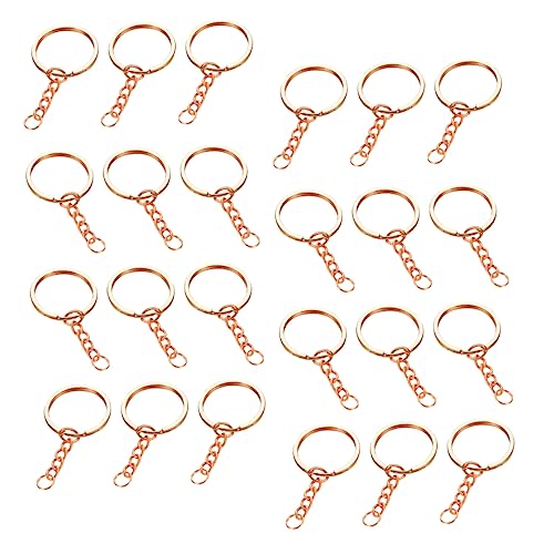 Anneome 100 Stück Schlüsselbund Schlüsselanhänger Biegeringe goldener Schlüsselanhänger bastel materialien metallringe anahtarlık Schlüsselring Ring zur Herstellung von Schlüsselanhängern von Anneome