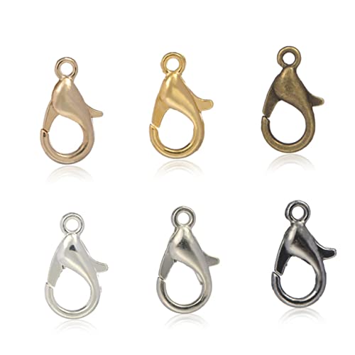 Anneome 100 Stück Schmuck Verbindungsverschluss schmuck machen schmuck werkzeug Schmuckverschlüsse für Ketten Schmuckzubehör Karabinerverschluss Anhängerverschluss selber machen von Anneome