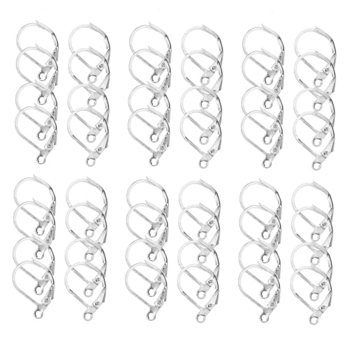 Anneome 100 Stück Schmuckherstellungsreifen ohrring verschluss ohrring zubehör Ergebnisse Ohrring französischer Haken hängender Rahmen Komponente zum Finden von Ohrringen Kupfer Silver Anneome 100 Stück Schmuckherstellungsreifen ohrring verschluss ohrring zubehör Ergebnisse Ohrring französischer Haken hängender Rahmen Komponente zum Finden von Ohrringen Kupfer Silver von Anneome