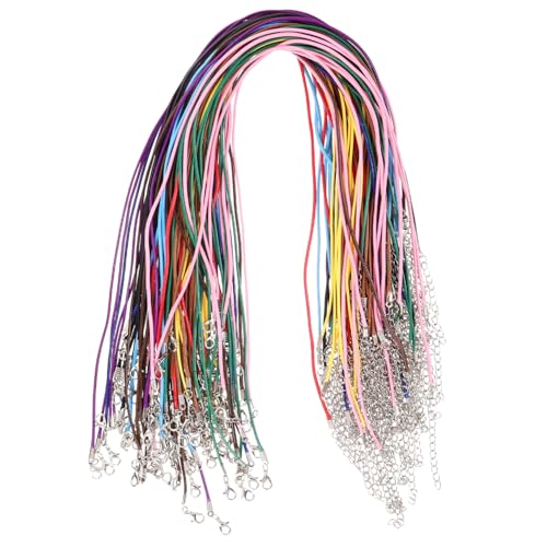 Anneome 100 Stück Teiliges Gewachstes mit Metallverschluss Strapazierfähiges Schmuckband für DIY Halsketten und Armbänder Schweißresistent Vielseitig Einsetzbar Farben Anneome 100 Stück Teiliges Gewachstes mit Metallverschluss Strapazierfähiges Schmuckband für DIY Halsketten und Armbänder Schweißresistent Vielseitig Einsetzbar Farben von Anneome