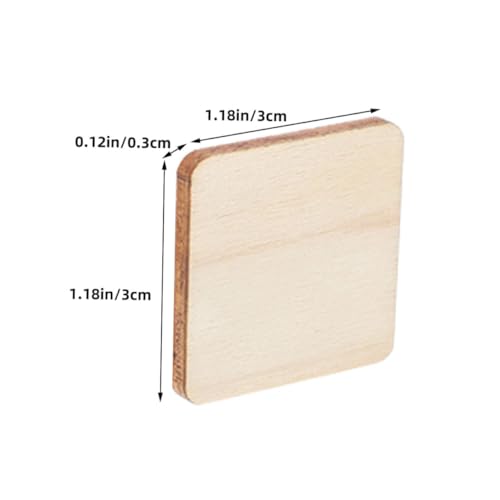 Anneome 100 Stück Teiliges Quadratische Naturbelassene Holzstücke für Basteln Malen DIY Holzklötze zum Gestalten und Dekorieren Holzrohlinge für Kreative Projekte Anneome 100 Stück Teiliges Quadratische Naturbelassene Holzstücke für Basteln Malen DIY Holzklötze zum Gestalten und Dekorieren Holzrohlinge für Kreative Projekte von Anneome