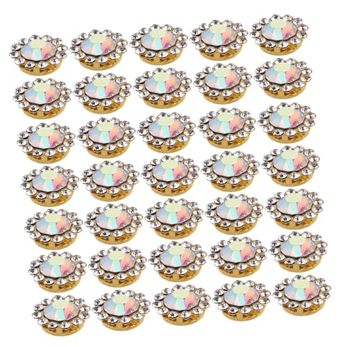 Anneome 100 Stück Teiliges Sonnenblumen Strassknöpfe Doppelter Goldboden Runde Blume Verzierungen Für DIY Kleidung Haaraccessoires Handgemacht Bastelbedarf Anneome 100 Stück Teiliges Sonnenblumen Strassknöpfe Doppelter Goldboden Runde Blume Verzierungen Für DIY Kleidung Haaraccessoires Handgemacht Bastelbedarf von Anneome