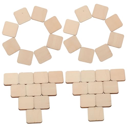 Anneome 100 Stück Unbehandelte Holzplatten Quadratische Holzschnittmuster für Diy Bastelarbeiten Malen Kreative Dekorationen für Hochzeiten und Feste Anneome 100 Stück Unbehandelte Holzplatten Quadratische Holzschnittmuster für Diy Bastelarbeiten Malen Kreative Dekorationen für Hochzeiten und Feste von Anneome