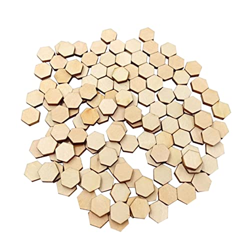 Anneome 100 Stück Wabenholzhütten puzzle kinderpuzzle home decoration laubsäge Dekoration Malutensilien für Kleinkinder holz handwerk handgefertigtes Holzhandwerk Bambus von Anneome