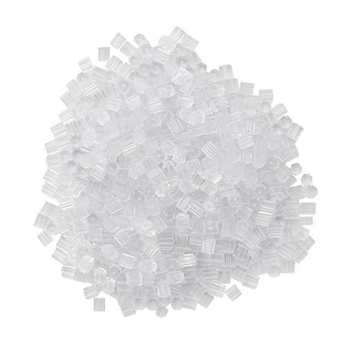 Anneome 1000 Stück Teiliges Octagonal Ohrstecker Stopper Transparentem Allergiefreiem Kunststoff Praktische Ohrstecker Verschlüsse für Damen und Mädchen für DIY Schmuckherstellung und von Anneome