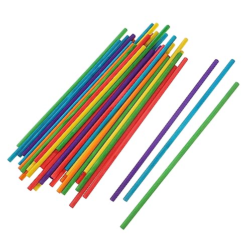 Anneome 100Stücke Holzstäbchen Runde DIY Bastelstäbe Natürlichem Holz Farbenfrohe Sticks für Bastelprojekte Sichere und Glatte Oberfläche für Handwerk von Anneome