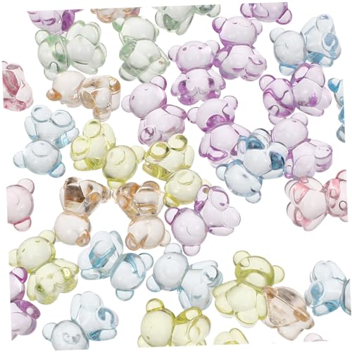 Anneome 100st Transparente Bären Perlen Bär-schmuck-accessoire Trägt Perlen Für Die Haare Gummibärchen Bär Diy-anhänger Dekorative Perlen Zubehör Zum Selbermachen Runde Perlen Acryl Anneome 100st Transparente Bären Perlen Bär-schmuck-accessoire Trägt Perlen Für Die Haare Gummibärchen Bär Diy-anhänger Dekorative Perlen Zubehör Zum Selbermachen Runde Perlen Acryl von Anneome
