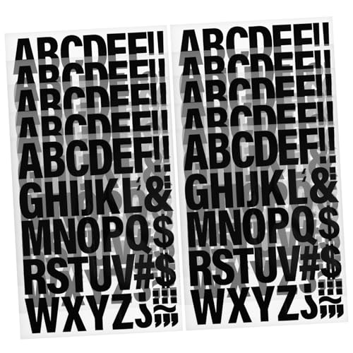 Anneome 10Blätter Aufbügelbuchstaben für Kleidung Alphabet Aufkleber Selbstklebende für T Shirts DIY Handwerk Einzigartige Designs Robustes Vinyl Einfach Anzuwenden von Anneome