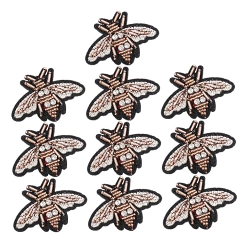 Anneome 10Stücke Bienenförmige Applikationen DIY Stickerei Patches Für Kleidung Bestickte Flicken Für Handarbeiten Dekorative Aufnäher Für Jacken Taschen Und Mehr von Anneome