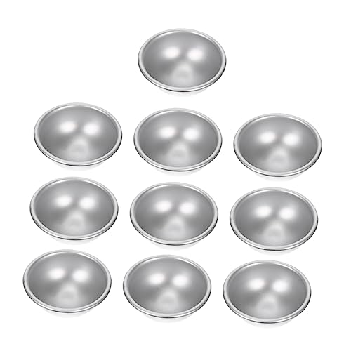 Anneome 10Stücke DIY Aluminium Badebomben Formen Halbkugelförmige Silikonformen für Badekugeln Einfach zu Verwenden Reinigen Anneome 10Stücke DIY Aluminium Badebomben Formen Halbkugelförmige Silikonformen für Badekugeln Einfach zu Verwenden Reinigen von Anneome