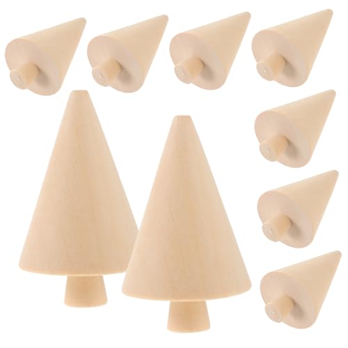 Anneome 10Stücke DIY Weihnachtsbaum Holz Unvollendete Holz Dekorationen Multifunktionale Bastelsets Für Weihnachten Zum Bemalen Und Gestalten Von Tischdeko von Anneome
