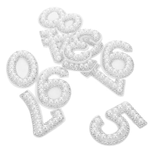 Anneome 10Stücke Glitzer Aufnäher Aufbügeln Dekorative DIY Patches für Kleidung Bastelprojekte Stoffverzierungen und Persönliche Gestaltung von Anneome