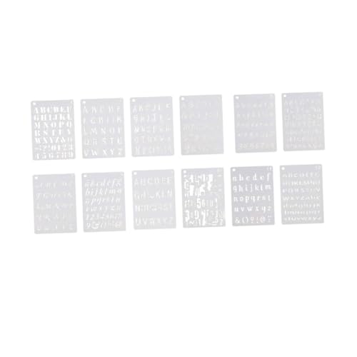 Anneome 12 Blatt Teiliges Pet DIY Schablonen mit Buchstaben und Zahlen Wiederverwendbare Langlebige Malvorlagen mit Glatten Kanten für Präzises Zeichnen und Kreative Bastelprojekte Anneome 12 Blatt Teiliges Pet DIY Schablonen mit Buchstaben und Zahlen Wiederverwendbare Langlebige Malvorlagen mit Glatten Kanten für Präzises Zeichnen und Kreative Bastelprojekte von Anneome