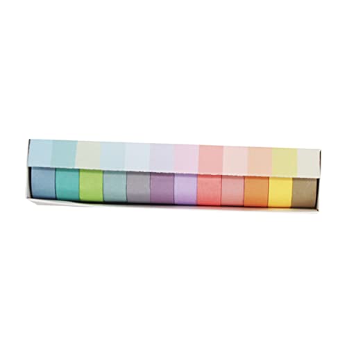 Anneome 12 Rollen Bunte Washi Tapes Set Dekoratives Klebeband für Scrapbooking Journals und DIY Projekte für Kreative Bastelideen und Geschenkverpackungen von Anneome
