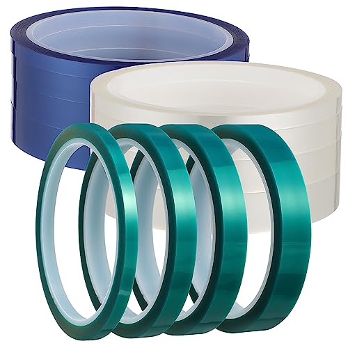 Anneome 12 Rollen Hitzebeständiges Klebeband Hochtemperatur Wärmeband für Elektronik Sublimation und DIY Projekte für Industrielle Anwendungen und von Anneome