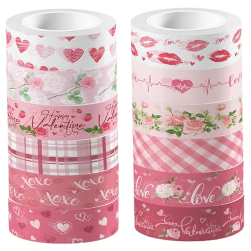 Anneome 12 Rollen Washi Tape Rosa Transparentes Dekoratives Klebeband für Diy Projekte Scrapbooking und Valentinstag Vielseitig Einsetzbar für Journaling und Bastelarbeiten Anneome 12 Rollen Washi Tape Rosa Transparentes Dekoratives Klebeband für Diy Projekte Scrapbooking und Valentinstag Vielseitig Einsetzbar für Journaling und Bastelarbeiten von Anneome