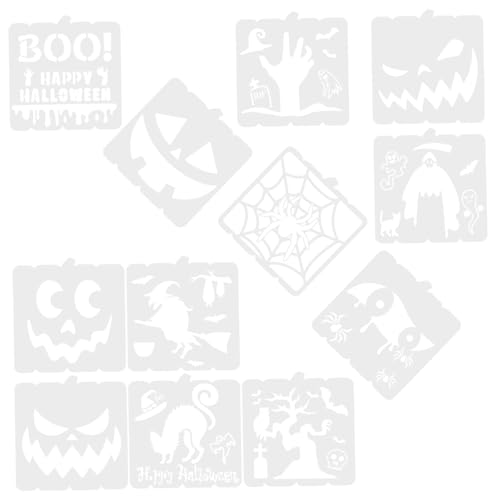 Anneome 12 Stck Teiliges Set Halloween Malschablonen Kürbis Gespenster und Hexen Designs für Kreative DIY Dekorationen und Mehr für Familienaktivitäten Anneome 12 Stck Teiliges Set Halloween Malschablonen Kürbis Gespenster und Hexen Designs für Kreative DIY Dekorationen und Mehr für Familienaktivitäten von Anneome