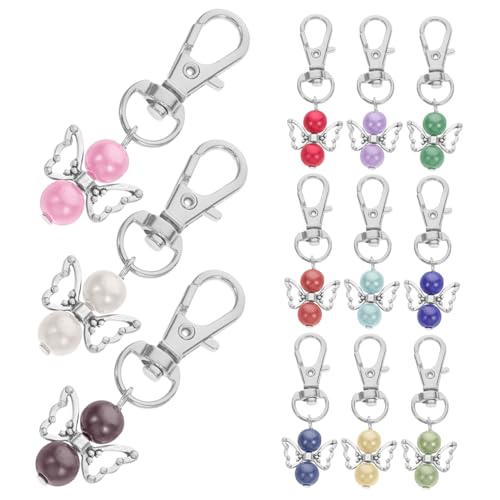 Anneome 12 Stück Engel Schlüsselanhänger Legierung Hochzeits und Geburtstagsgeschenke Sentimentale Mitbringsel für Gäste Schutzengel Design für Besondere Anlässe von Anneome