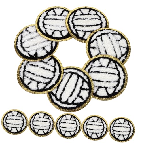 Anneome 12 Stück Fußball-patch Hutflecken Aufkleber Sport-patches-applikation Mantelflicken Volleyball-aufnäher Zum Aufnähen Aufnäher Für Sportbälle Aufnäher Für Jungen Co Spiel Polyester von Anneome