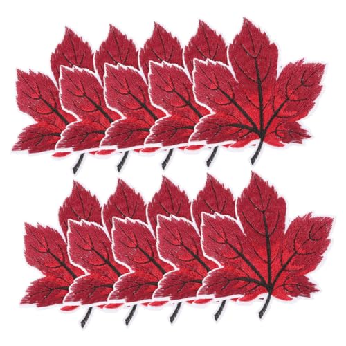 Anneome 12 Stück Teiliges Bügelflicken mit Gesticktem Ahornblatt Vielseitige Aufnäher für Kleidung Taschen Hüte und DIY Deko zum Aufbügeln und Annähen für Herbstdeko und Reparaturen Anneome 12 Stück Teiliges Bügelflicken mit Gesticktem Ahornblatt Vielseitige Aufnäher für Kleidung Taschen Hüte und DIY Deko zum Aufbügeln und Annähen für Herbstdeko und Reparaturen von Anneome
