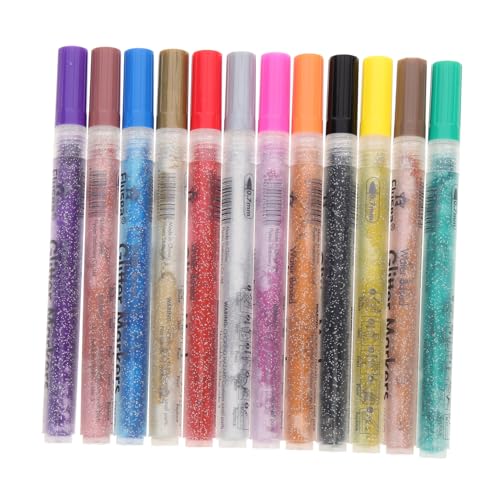 Anneome 12 Stück Teiliges Glitzerstifte Multifunktionale Diy Marker für Scrapbooking Basteln und Kunst Hochwertige Tragbare Stifte mit Funkelndem für Kreative Projekte Anneome 12 Stück Teiliges Glitzerstifte Multifunktionale Diy Marker für Scrapbooking Basteln und Kunst Hochwertige Tragbare Stifte mit Funkelndem für Kreative Projekte von Anneome