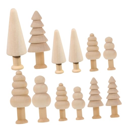 Anneome 12 Stück Teiliges Holz Weihnachtsbaum Deko Naturbelassen Kompakte DIY Bastelset für Tisch und Regaldeko Nachhaltige Weihnachtsdekoration aus Holz für Festliche Atmosphäre Anneome 12 Stück Teiliges Holz Weihnachtsbaum Deko Naturbelassen Kompakte DIY Bastelset für Tisch und Regaldeko Nachhaltige Weihnachtsdekoration aus Holz für Festliche Atmosphäre von Anneome