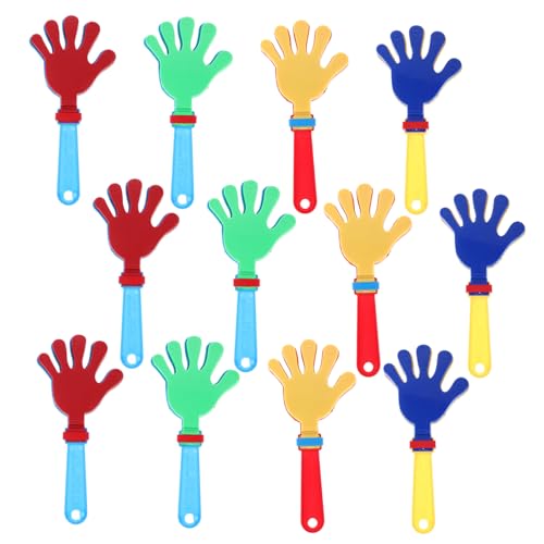 Anneome 12 Stück Teiliges Kunststoff Handklatscher Bunte Noisemaker für Partyspaß Leichte Sichere Handklatscher als Partygeschenk für Jungen und Mädchen Zufällige Farbe Anneome 12 Stück Teiliges Kunststoff Handklatscher Bunte Noisemaker für Partyspaß Leichte Sichere Handklatscher als Partygeschenk für Jungen und Mädchen Zufällige Farbe von Anneome