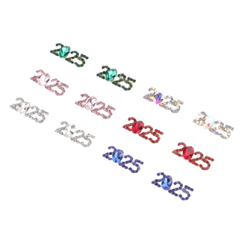Anneome 12 Stück Teiliges Nail Charm Zahlen Design Glänzende Strasssteine Nagelkunst Zubehör Leichte Langlebige Nageldekorationen für DIY Fingernägel Modische Nagelsteine für Natürliche von Anneome