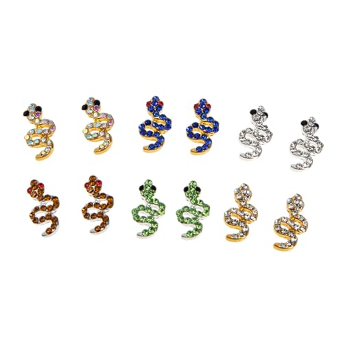 Anneome 12 Stück Teiliges Snake Nail Gems Schimmernde Strasssteine Nageldekorationen Metall schlangendesign Nail Art Charms für Natürliche und Künstliche Nägel DIY Nagelschmuck Anneome 12 Stück Teiliges Snake Nail Gems Schimmernde Strasssteine Nageldekorationen Metall schlangendesign Nail Art Charms für Natürliche und Künstliche Nägel DIY Nagelschmuck von Anneome