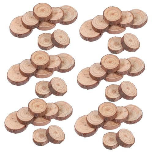 Anneome 120 Stück Runde Holzscheiben für Diy Bastelprojekte Glatte Oberfläche Natürliche Holzmaterialien für Malen und Dekoration Durchmesser Dicke von Anneome