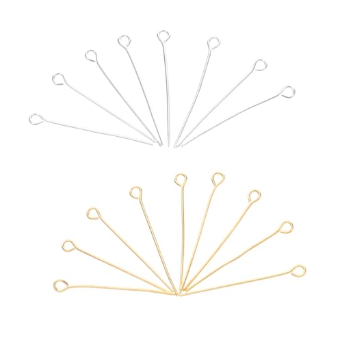 Anneome 1200 Stück Flachkopf Pins Gerade Kopfaugen Pins für DIY Schmuckherstellung für Ohrringe Armbänder und Gold und Silber Erhältlich Anneome 1200 Stück Flachkopf Pins Gerade Kopfaugen Pins für DIY Schmuckherstellung für Ohrringe Armbänder und Gold und Silber Erhältlich von Anneome