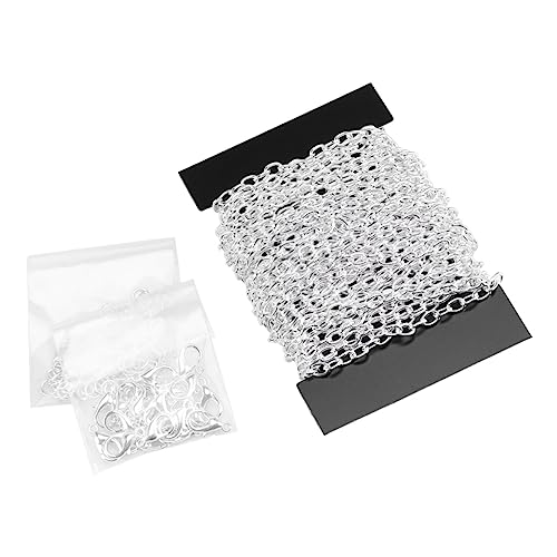 Anneome 121 Stück Silberketten-hummerschnalle Rostfrei Verschlüsse Dünn Halsketten Aus Sterlingsilber Für Damen Kettenschmuck Schließe Schlüssel Klobig Ringe Für Frauen Männer Kabel Silver von Anneome
