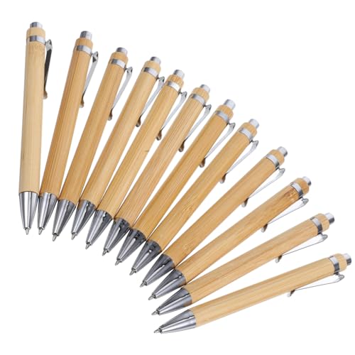Anneome 12Stücke Kugelschreiber Einziehbare Schreibgeräte Mit Feiner Spitze Dekorative Holz Kugelschreiber Für Büro Schule Und Wertschätzungsgeschenk Für Männer Anneome 12Stücke Kugelschreiber Einziehbare Schreibgeräte Mit Feiner Spitze Dekorative Holz Kugelschreiber Für Büro Schule Und Wertschätzungsgeschenk Für Männer von Anneome