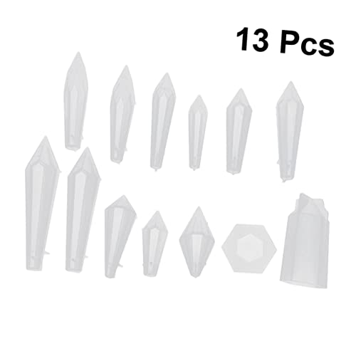 Anneome 13 Stück Gießformen für Schmuck weihnachten wichtelgeschenk weichnachtsgeschke Handicrafts silikongiesform geformt Ornamente Zubehör für Anhänger aus Silikon Anhänger Silikon Weiß von Anneome