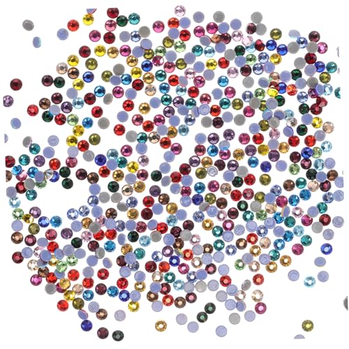 Anneome 1440 Stück Teiliges Maniküre Strasssteine Flache Rückseite Bunte DIY Nageldekorationen Langlebige Praktische Nail Art Ornamente für Zuhause und Schönheitssalon Vielseitig von Anneome