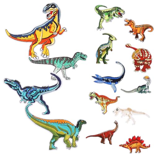 Anneome 14stücke Dinosaurier-form Kleidungsaufnäher Stickapplikation Kleidungszubehör Aufnäher Zum Aufnähen Und Aufbügeln Anneome 14stücke Dinosaurier-form Kleidungsaufnäher Stickapplikation Kleidungszubehör Aufnäher Zum Aufnähen Und Aufbügeln von Anneome