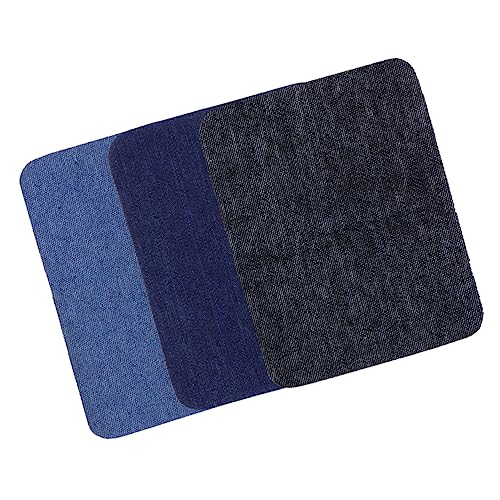 Anneome 15 Stück Denim Patch ziernieten Denim-Patches für Jeans Flicken für Kleidung Flicken für Hosen Flicken aufbügeln von Anneome