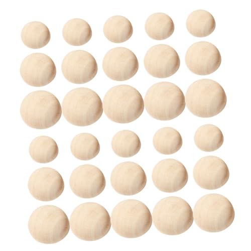 Anneome 150 Stück Halbrunde Holzperlen Naturbelassen für DIY Bastelprojekte Robuste Glatte Holzkugeln zum Bemalen Schmuckherstellung und Kreative Dekorationen Anneome 150 Stück Halbrunde Holzperlen Naturbelassen für DIY Bastelprojekte Robuste Glatte Holzkugeln zum Bemalen Schmuckherstellung und Kreative Dekorationen von Anneome