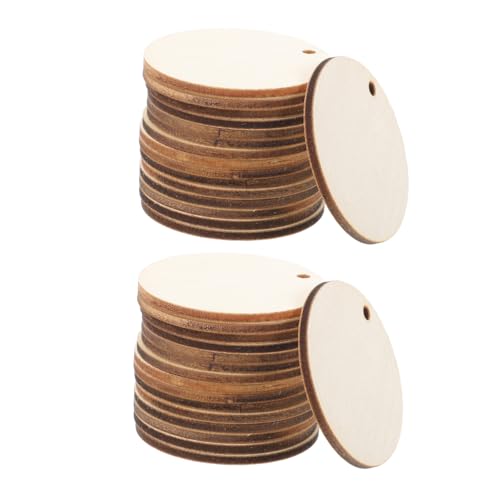 Anneome 150 Stück Runde Holzscheiben mit Vorgebohrtem Holzanhänger zum Bemalen Gravieren für DIY Holzdekoration und Hängende Ornamente Naturbelassene Holzkreise für Bastelprojekte Anneome 150 Stück Runde Holzscheiben mit Vorgebohrtem Holzanhänger zum Bemalen Gravieren für DIY Holzdekoration und Hängende Ornamente Naturbelassene Holzkreise für Bastelprojekte von Anneome