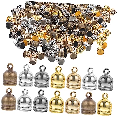 Anneome 150 Stück Stopper zur Halskettenherstellung schmuck personalisiert bastelbedarf Schmuckverschlüsse klappcreolen Kappen Quaste bequeme Seilenden tragbare Kabelschlösser Legierung Anneome 150 Stück Stopper zur Halskettenherstellung schmuck personalisiert bastelbedarf Schmuckverschlüsse klappcreolen Kappen Quaste bequeme Seilenden tragbare Kabelschlösser Legierung von Anneome