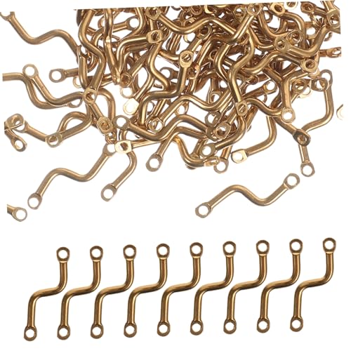 Anneome 150 Teiliges S Förmiges Verbindungsstangen Perlen Set Charms Perlen Schmuckteile Goldketten Armband Herstellungsset Magnetischer Halskettenverschluss Biegeringe von Anneome