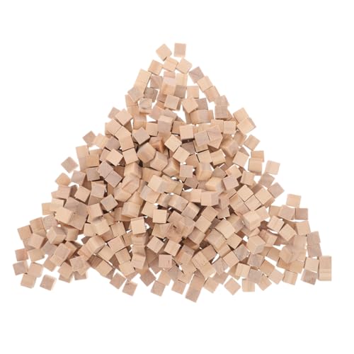 Anneome 1500 Stück Holzwürfel Unbehandelte Holzklötzchen für Basteln Sicher für Fördert Logisches und Kreative Entwicklung von Anneome