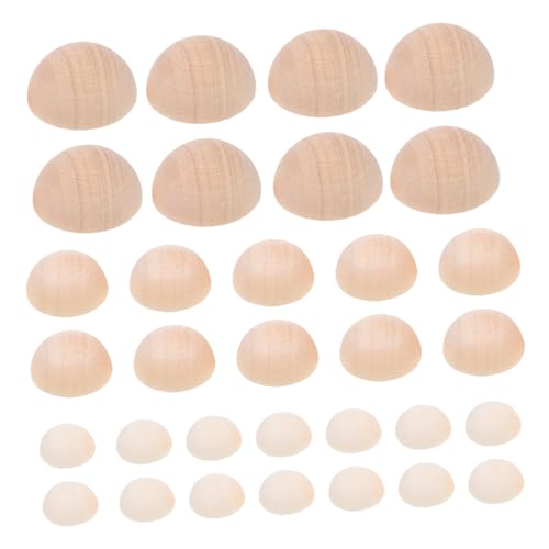 Anneome 150Stücke Halb Runde Holzperlen Unfertige Halbe Holzperlen für DIY Bastelprojekte Natürliche Holzfarbe Sicher Langlebig Anneome 150Stücke Halb Runde Holzperlen Unfertige Halbe Holzperlen für DIY Bastelprojekte Natürliche Holzfarbe Sicher Langlebig von Anneome
