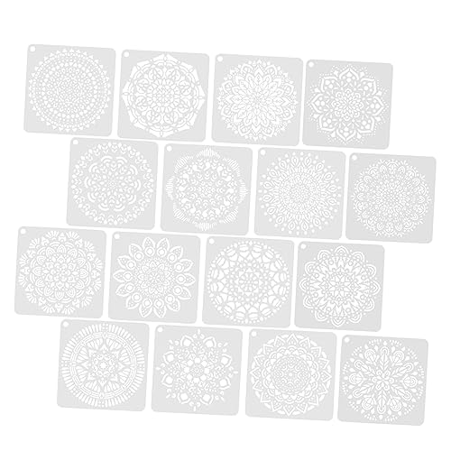 Anneome 16 Blatt DIY Malvorlagen Set Dekorative Schablonen für Kreative Wandgestaltung Geeignet für Scrapbooking und Bastelprojekte für Jugendliche von Anneome