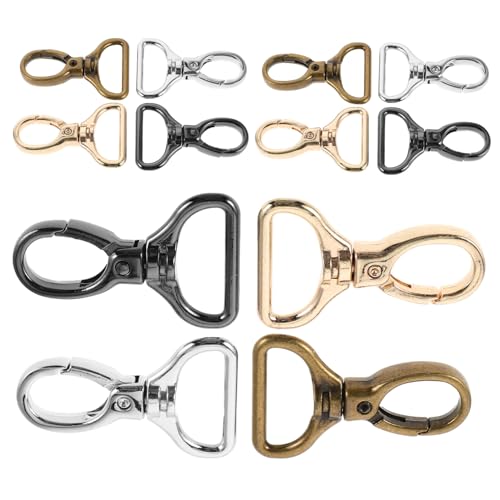 Anneome 16 Stück Teiliges Drehbare Karabinerhaken aus Kleine Drehbare Hummer-klips mit Innendurchmesser D-ringen für DIY Schmuck Taschen Schlüsselanhänger und Bastelprojekte von Anneome